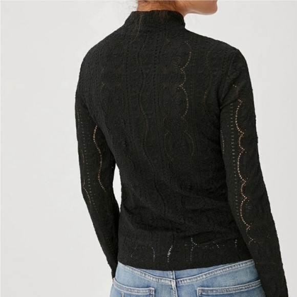 Anthropologie Linden lace mock neck top - Picture 2 of 7